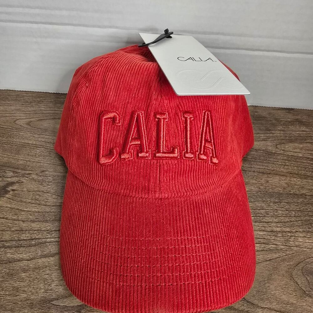 Calia Red Corduroy hat NWT MSRP $38